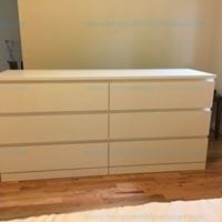 MALM 6 drawer dresser white 303.604.68